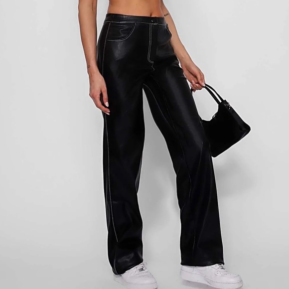 Tiger mist baggy leather pants - Picture 2 of 6